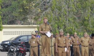 Naik Pangkat,PNS Pemkab Tuba Terima SK Dari PJ Bupati Tulang Bawang