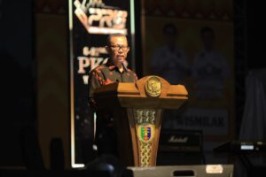 Penjabat Bupati Tulang Bawang Drs Qudrotul Ikhwan MM didampingi FORKOPIMDA Dan Ketua Tim Penggerak PKK Menghadiri Acara Penutupan Pekan Raya Lampung Tahun 2023 di PKOR Way Halim Bandar Lampung