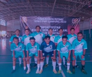 Team Futsal PWI Tuba Juara 3 Pada Turnamen Futsal Siwo PWI Provinsi Lampung 2023