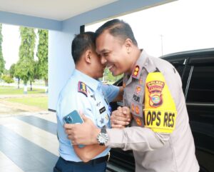 Aplikasikan Commander Wish, Kapolres Tulang Bawang Kunjungi Lanud dan Dua Stakeholder