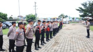 Polres Tulang Bawang Kerahkan Puluhan Personel Amankan Konser Literasi Digital Kominfo RI