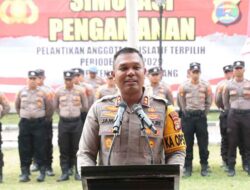 Polres Tulang Bawang Gelar Simulasi Pengamanan Pelantikan Anggota Legislatif Secara On The Spot