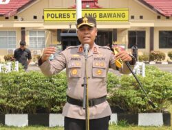 Pimpin Apel Kesiapan Simulasi Pengamanan Acara Pelantikan DPRD, AKBP James: Practice Makes Perfect