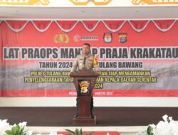 Polres Tulang Bawang Gelar Lat Pra Ops Mantap Praja Krakatau 2024, AKBP James Paparkan Tujuannya