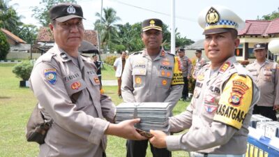 Polres Tulang Bawang Buat Terobosan Kreatif TNKB Delivery, AKBP James: Implementasi Program BTP