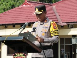 Polres Tulang Bawang Gelar Upacara Penyerahan Jabatan Kabag SDM dan Sertijab Tiga Kapolsek